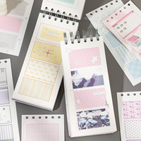 Cuaderno Espiral Personalizado Mr. Paper con Cuadrícula Colorida, Álbum de Recortes de 4 Paneles para Collage Estilo Salty, Diseño de Fotos y Dibujos Diarios