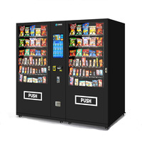 Distributeur automatique de nourriture de haute qualité à monnayeur, snacks et boissons, écran tactile 21,5 pouces, gestion cloud, paiement multiple