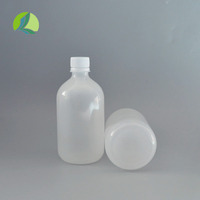 Bouteille en plastique résistant aux hautes températures bouteille en plastique stérile 500ml blanc semi-perméable bouchon à vis PP bouteille