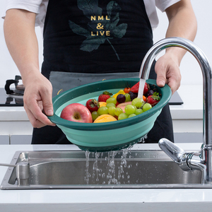 Hot bán cấp thực phẩm <span class=keywords><strong>PP</strong></span> nhựa công cụ nhà bếp rau rửa giỏ có thể gập lại thân thiện với môi máy rửa chén an toàn FILET <span class=keywords><strong>drainer</strong></span> - Product Image 1