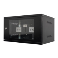 Armoire de serveur murale coulissante blanche pour réseau, 19 pouces, 4U, 6U, 10U, 12U, avec étagères