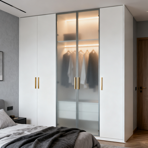 Armoires de rangement en verre dépoli imperméables pour usage commercial, design moderne, très vendues, pour supermarchés, ateliers, cuisines - Product Image 4