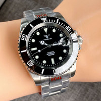 Tandoorio SUB Diving 20Bar montre mécanique étanche pour hommes 904L Bracelet 120 clics lunette saphir cristal