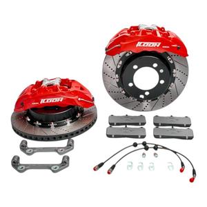 IC6 High Performance Bright Yellow 6 Piston <b>Caliper</b> With Fully Drilled Heat Dissipation Disc for Electra IC6 6 Pistons Enhanced - Product Image 3