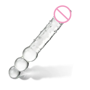 11.8 Inch Groter Kristal Glas Penis Glas Dildo Met 3 Grote Kralen Vrouwelijke Apparaten Masturbatie G-Spot Anale Plug Voor Vrouwen - Product Image 1