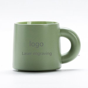 Cốc gốm công suất lớn với hiệu ứng mờ và phong cách đơn giản tay dày xử lý Logo tùy chỉnh cốc cà phê - Product Image 1