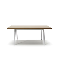 Table de réunion modulaire moderne Nouveau mobilier de bureau pour 6-8 personnes Nouveau bureau de conférence en bois à panneaux pour hôtels hôpitaux