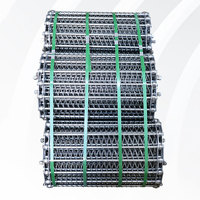 Bande transporteuse en maille métallique en acier inoxydable 304, résistante aux hautes températures, pour séchage, chaîne métallique pour ligne d'assemblage, bande transporteuse alimentaire