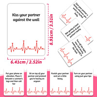 Jeu de cartes interactif pour couples, 50 cartes, jeu de questions et réponses intimes pour adultes, accessoires de jeu de société érotique