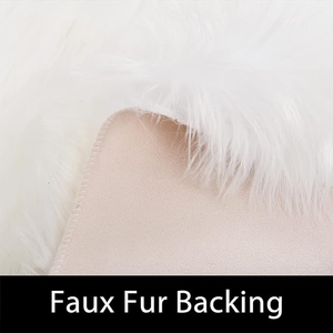 Alfombra <span class=keywords><strong>de</strong></span> piel <span class=keywords><strong>de</strong></span> oveja <span class=keywords><strong>de</strong></span> felpa suave y esponjosa, alfombra <span class=keywords><strong>de</strong></span> piel sintética blanca para sala <span class=keywords><strong>de</strong></span> estar, dormitorio, cabecera - Product Image 3