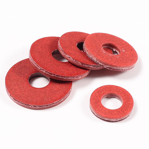 Rondelles plates en fibre vulcanisée rouge personnalisées <span class=keywords><strong>pour</strong></span> l'isolation électrique - Product Image 5