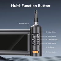 Caméra d'inspection des canalisations C32 avec écran de 4,3 pouces, câble flexible à double objectif de 8,5 mm et 1 mètre, endoscope industriel