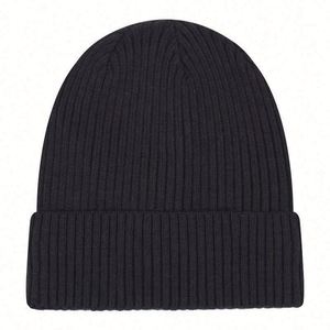 Gorro de Punto Grueso y Cálido para Hombre, Unisex, Otoño-Invierno, con Estampado Digital a la Moda, Color Sólido - Product Image 6