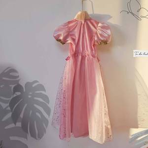 Nouvelle arrivée MS, robe élégante rose Elsa pour filles, costume de cosplay pour enfants, reine des neiges, jolie fille - Product Image 4
