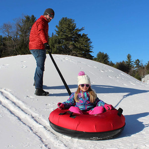 Bouée de neige gonflable double en PVC, épaisse et résistante à l'usure, pour sports d'hiver - Product Image 1