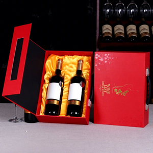 Caja de Vodka para el Día del Padre Personalizada al por Mayor para Pequeñas Empresas, Caja de Cartón Resistente para Dos Botellas, Impresión en Color Fijo, Caja de Papel Rígido - Product Image 1