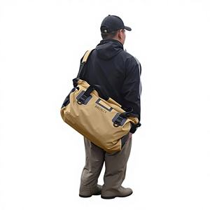 Muestra gratuita de la bolsa impermeable DryLarge, bolsa de lona resistente para pesca con cierre enrollable, correas y asas duraderas, para kayak y paddleboarding - Product Image 1