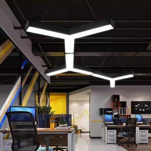 Decoraciones <span class=keywords><strong>de</strong></span> oficina modernas, gran oferta, colgante LED y accesorios <span class=keywords><strong>de</strong></span> iluminación lineales, lámpara empotrada <span class=keywords><strong>de</strong></span> tamaño medio montada en superficie - Product Image 4