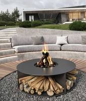 Table de foyer extérieure robuste |   Grande pièce maîtresse de réception pour patio