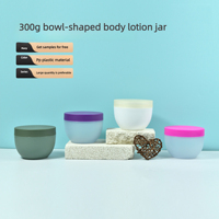 Pot cosmétique de luxe en PP dépoli en forme de U de 300g pour crème contour des yeux, crème visage et gommage corporel – Emballage en plastique mat recyclable