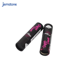 Emballage de tube de papier de cylindre d'artisanat kraft de logo imprimé personnalisé de haute qualité avec couvercle - Product Image 1