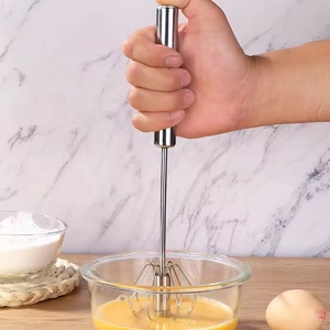 <span class=keywords><strong>Fouet</strong></span> à œufs en acier inoxydable pour la <span class=keywords><strong>cuisine</strong></span>, mélangeur manuel portable en métal, batteur écologique, outil pour remuer les œufs - Product Image 2