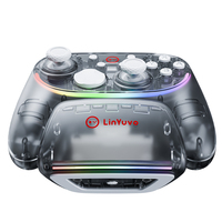 Manette de jeu sans fil rechargeable KS55 avec joysticks anti-drift et éclairage RGB