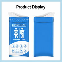 Kantong Urin Darurat Sekali Pakai 800ml Urinal Portabel Unisex untuk Perjalanan, Kemacetan Lalu Lintas, Berkemah, Kehamilan & Penggunaan Luar Ruangan