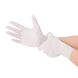 Оптовая продажа, белые нитриловые перчатки с алмазной текстурой, прочные перчатки для татуировок, оранжевые белые нитриловые перчатки