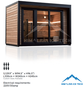 Cabine de sauna vapeur - 6 personnes, cabine silencieuse <span class=keywords><strong>en</strong></span> thermowood, salle de traitement et cour prêtes pour les studios de <span class=keywords><strong>spa</strong></span> - Product Image 3