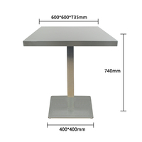 Grossiste Restaurant Commercial Table basse Bar cuisine Table à manger carrée moderne