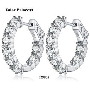 Itens buscados <span class=keywords><strong>925</strong></span> Sterling <span class=keywords><strong>Silver</strong></span> Hoop Brincos Atacado mulheres brincos da moda - Product Image 1