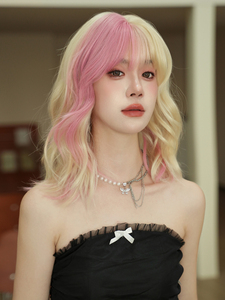 วิกผมสีบลอนด์และสีชมพูแบบธรรมชาติ ลอนคลื่น พร้อมหน้าม้า วิกผมบ๊อบสั้น วิกผมยาว<span class=keywords><strong>ประ</strong></span><span class=keywords><strong>บ่า</strong></span>สำหรับ<span class=keywords><strong>ผู้หญิง</strong></span> วิกผมคอสเพลย์ ครูเอลลา เดวิลล์ <span class=keywords><strong>ผม</strong></span>สังเคราะห์ - Product Image 3