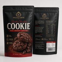 Sachet refermable personnalisé imprimé pour emballage alimentaire, bonbons, biscuits, emballage plastique, sac à fermeture éclair thermoscellable