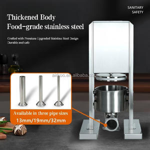 Embutidora de Salchichas Eléctrica Comercial con Pedal Nuevo de Acero Inoxidable para Procesamiento de Carne para Uso en Comedores - Product Image 2