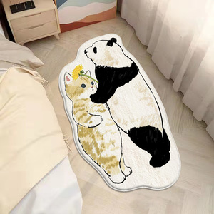 Manta de Felpa Gruesa Lavable con Forma de Gato de Dibujos Animados para Niños, para Dormitorio, Balcón, Ventana, Imitación de Cachemira - Product Image 2