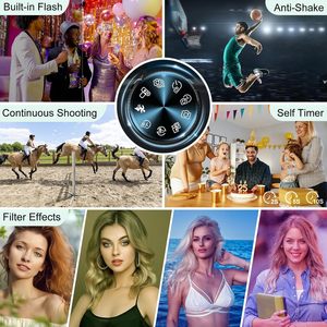 Máy quay kỹ thuật số tự động lấy nét Sprite nhóm Filp Màn hình selife 18x zoom kỹ thuật số về phía trước len máy ảnh kỹ thuật số máy quay video - Product Image 6