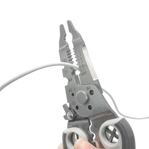 Pince coupe-câble à cliquet automatique de 7 pouces facile bricolage 5-en-1 outil à main en acier allié pince à dénuder système métrique OEM - Product Image 5