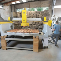 Máquina de corte de piedra JK, sierra CNC de 5 ejes, router de puente para piedra con controlador de servomotor y software en Jinan
