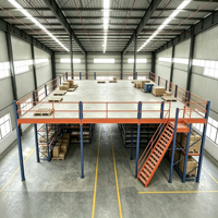 HONGXIN Étagère de mezzanine en acier robuste sans boulons, en acier laminé à froid, avec revêtement en poudre, réglable, protection contre la corrosion, personnalisable