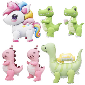 Nouveau 4D mat dessin animé arc-en-ciel cheval dinosaure <span class=keywords><strong>Crocodile</strong></span> ballon enfants fête d'<span class=keywords><strong>anniversaire</strong></span> scène décorations et accessoires Photo - Product Image 1