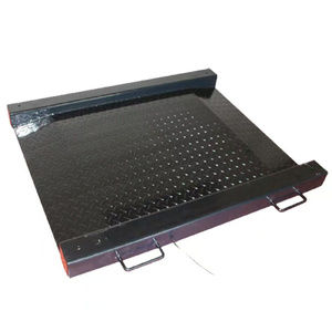 Báscula de plataforma industrial electrónica Veidt de acero al carbono de 3 toneladas con inclinación integrada, móvil, pequeña, con asa T - Product Image 4