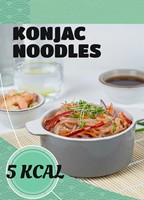 Pâtes de konjac instantanées au glucomannane Keto Friendly