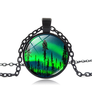 Venta al por mayor Northern Lights joyería collar tiempo gema <span class=keywords><strong>Aurora</strong></span> <span class=keywords><strong>Borealis</strong></span> colgante collar - Product Image 2