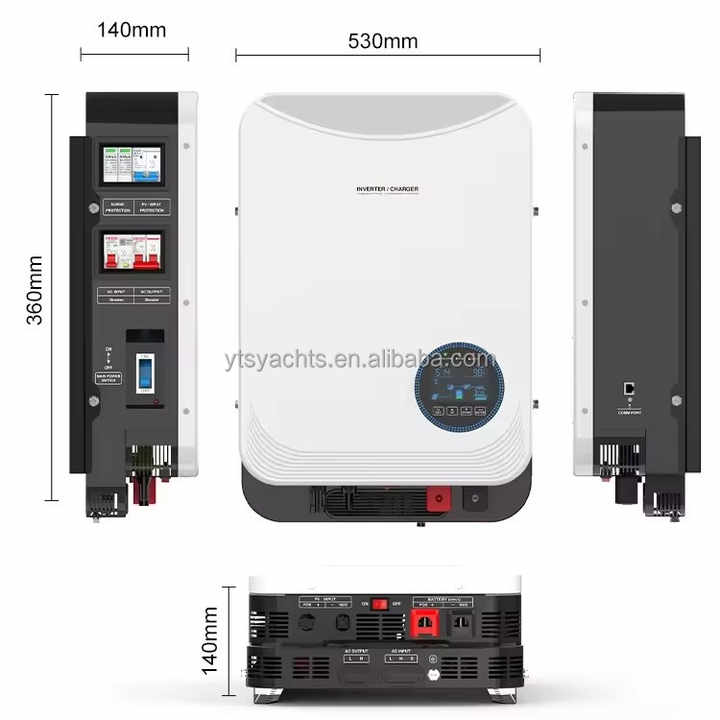 Equip SPD Surge protection Device 6kw 6.2KW Hybrid Solar Inverter 6200w ...