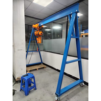 Mini Grúa Eléctrica Portátil, Elevador de Plataforma Móvil, Capacidad de Carga de 1-5 Toneladas