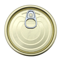 #305 Boîte alimentaire en métal de 80.3mm Couvercle facile à ouvrir Instruction d'ouverture en anglais Couvercle facile à tirer