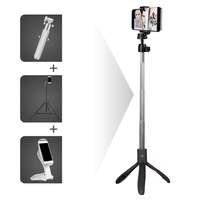 K05 Flexible Selfie Stick Monopode Selfipulk Szelfibot Teken avec fonction de pliage et miroir pour Smartphone DSLR