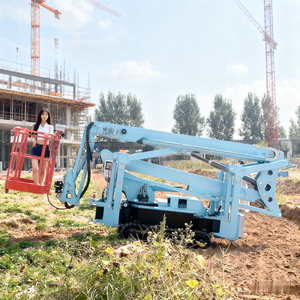 Vente chaude Cherry Picker Spider Lift Man Boom Lift Plate-forme de travail aérienne Remorque Montée Articulée Télescopique Remorquable Boom Lift - Product Image 3