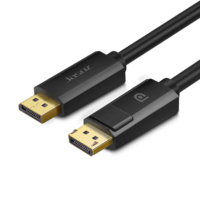 Câble DisplayPort bidirectionnel de 5m/8m avec connecteur mâle à mâle 1.2 gaine en PVC 4K/60Hz 2K/144Hz 1080P paire torsadée